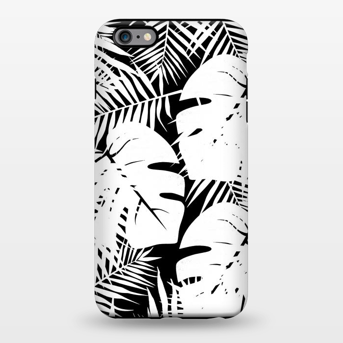 iPhone 6/6s plus StrongFit White palm and ficus tropical leaves by Oana 