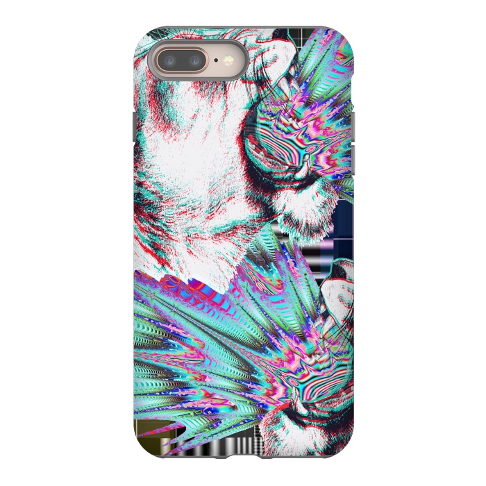 iPhone 7 plus StrongFit Psychedelic colors tiger roar by Oana 