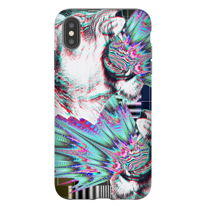 iPhone Xs Max StrongFit Psychedelic colors tiger roar by Oana 