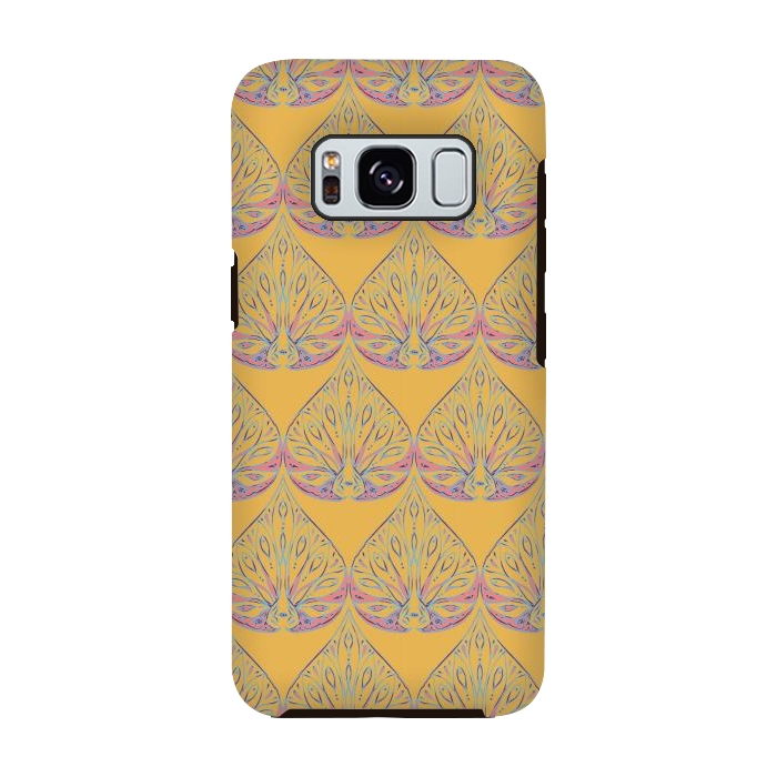 Galaxy S8 StrongFit Art Deco - Yellow by Lotti Brown