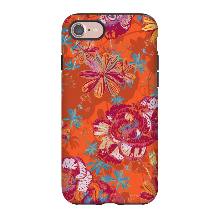 iPhone 7 StrongFit Carnation Carnival by Lotti Brown