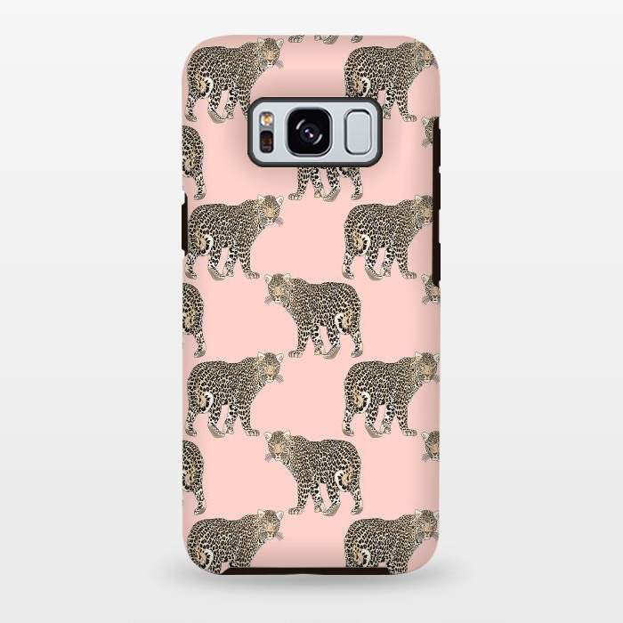 Galaxy S8 plus StrongFit Trendy Chic leopard animal pattern by InovArts