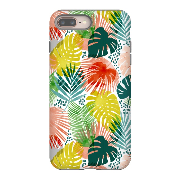 iPhone 7 plus StrongFit Tropical Garden by Uma Prabhakar Gokhale
