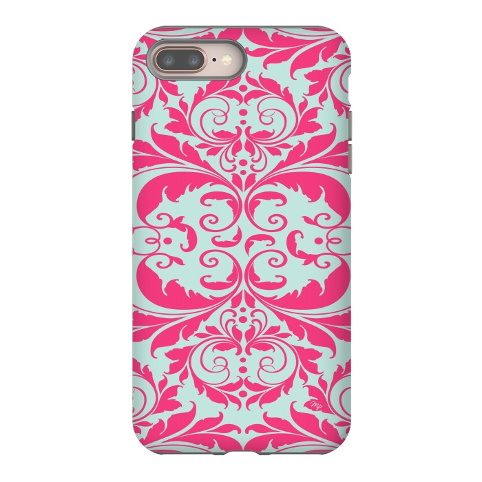 iPhone 7 plus StrongFit Pink Baroque by Martina