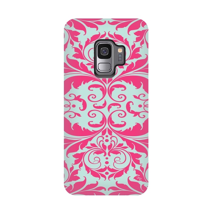 Galaxy S9 StrongFit Pink Baroque by Martina