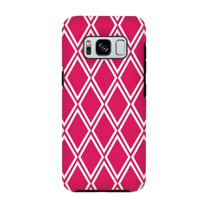 Galaxy S8 StrongFit Pink Diamonds Pattern by Martina
