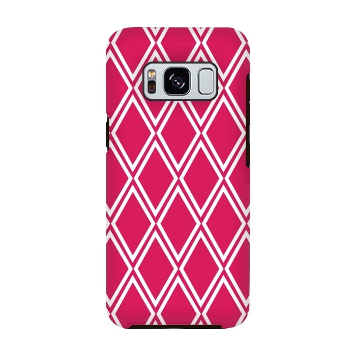 Galaxy S8 StrongFit Pink Diamonds Pattern by Martina
