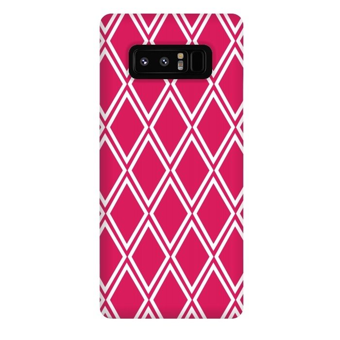 Galaxy Note 8 StrongFit Pink Diamonds Pattern by Martina