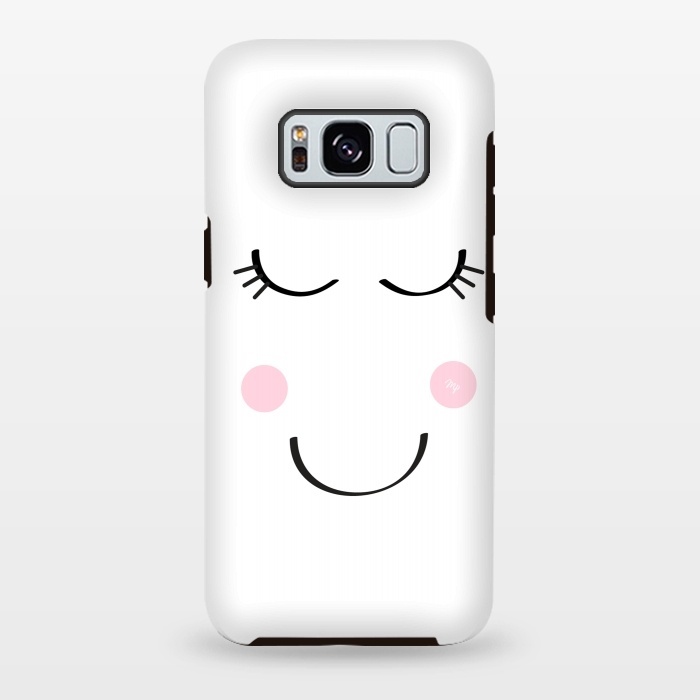 Galaxy S8 plus StrongFit Cute smile by Martina
