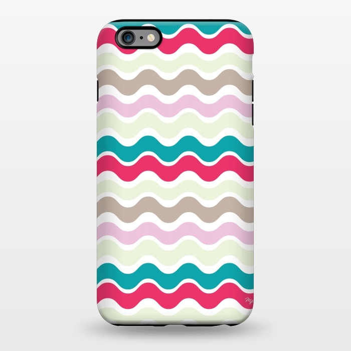 iPhone 6/6s plus StrongFit Colourful waves by Martina