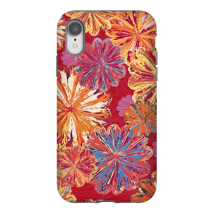 iPhone Xr StrongFit Poppytops Carnival by Lotti Brown