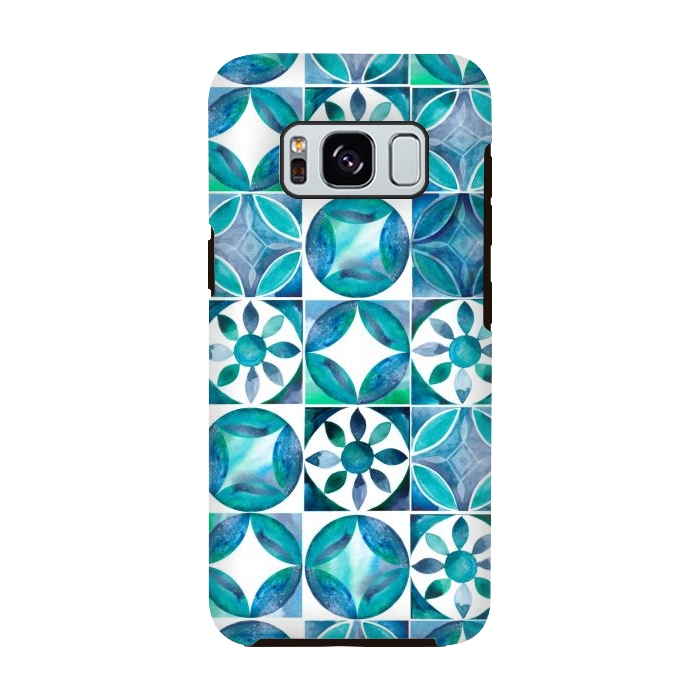 Galaxy S8 StrongFit Mediterranean Tiles by gingerlique