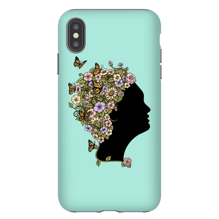 iPhone Xs Max StrongFit Floral lady by Coffee Man