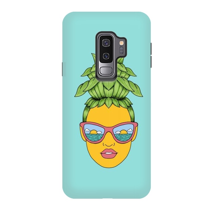 Galaxy S9 plus StrongFit Pineapple Girl by Coffee Man