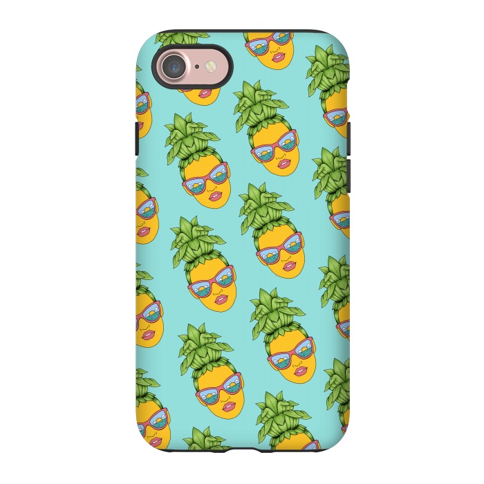 iPhone 7 StrongFit Pineapple Girl pattern by Coffee Man