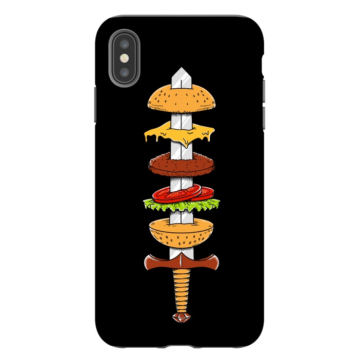 iPhone Xs Max StrongFit sword Burger by Coffee Man