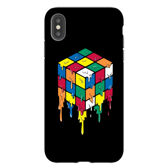 iPhone Xs Max StrongFit Rubiks Cube by Coffee Man