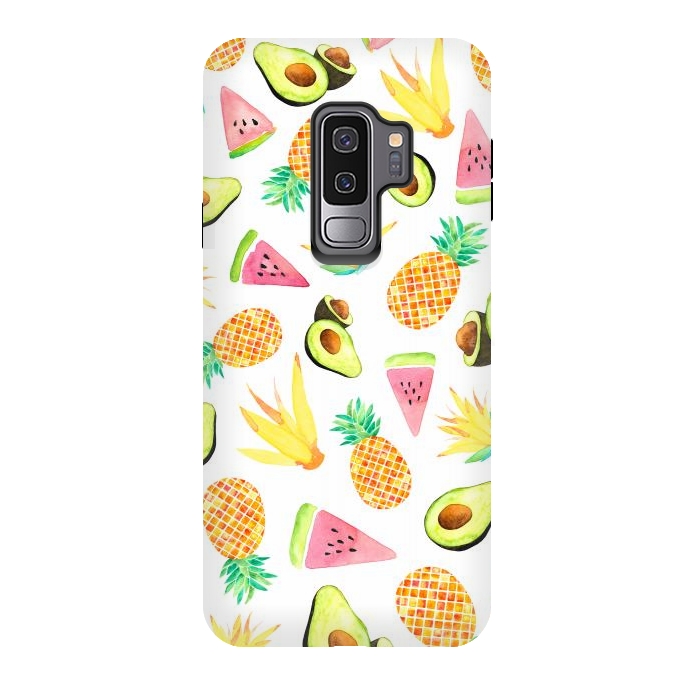 Galaxy S9 plus StrongFit Tropical Fruit Salad by Amaya Brydon