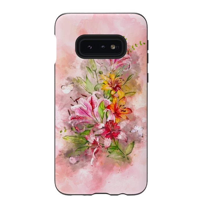 Galaxy S10e StrongFit Lilies Bunch by Creativeaxle