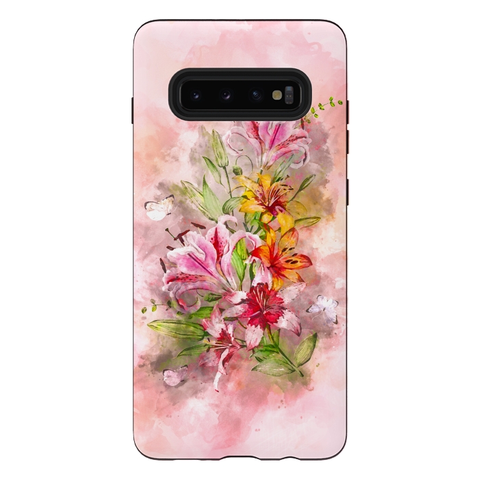 Galaxy S10 plus StrongFit Lilies Bunch by Creativeaxle