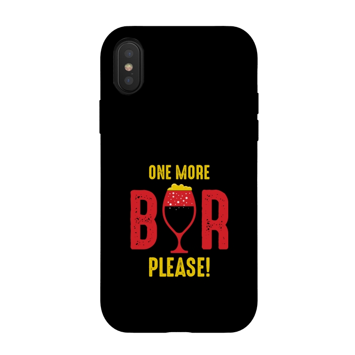 iPhone Xs / X StrongFit one more beer please by TMSarts