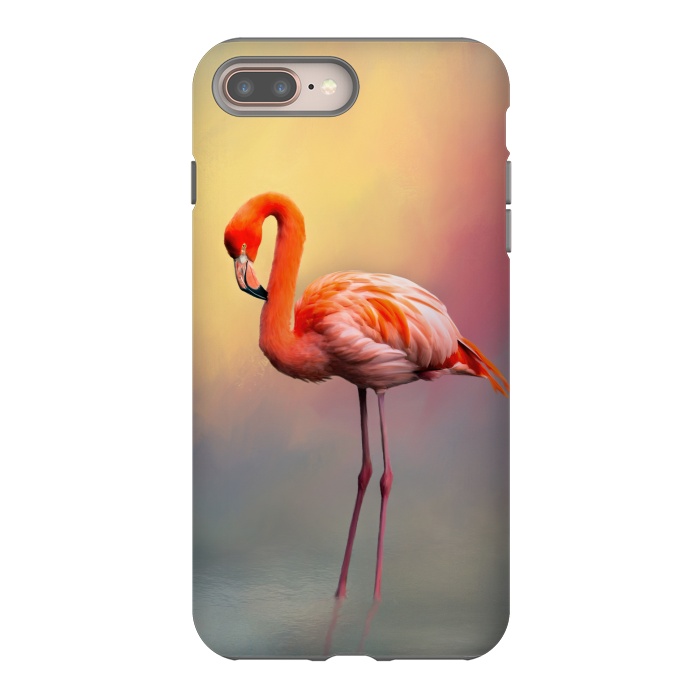 iPhone 7 plus StrongFit American flamingo by Simone Gatterwe
