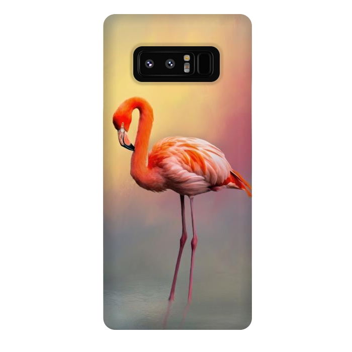 Galaxy Note 8 StrongFit American flamingo by Simone Gatterwe