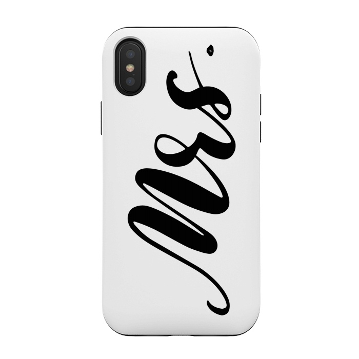 iPhone Xs / X StrongFit Hello Mrs. by Martina
