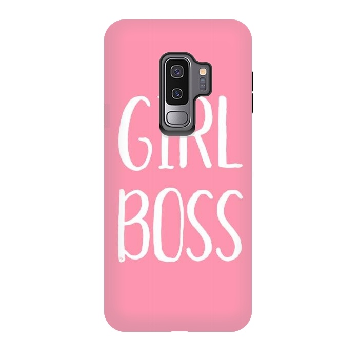Galaxy S9 plus StrongFit Pink Girl Boss by Martina