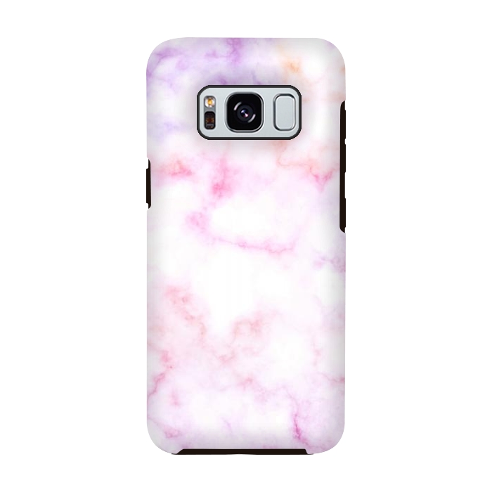 Galaxy S8 StrongFit Pink purple pastel elegant marble by Oana 