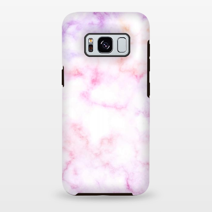 Galaxy S8 plus StrongFit Pink purple pastel elegant marble by Oana 