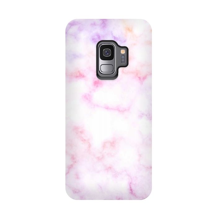 Galaxy S9 StrongFit Pink purple pastel elegant marble by Oana 