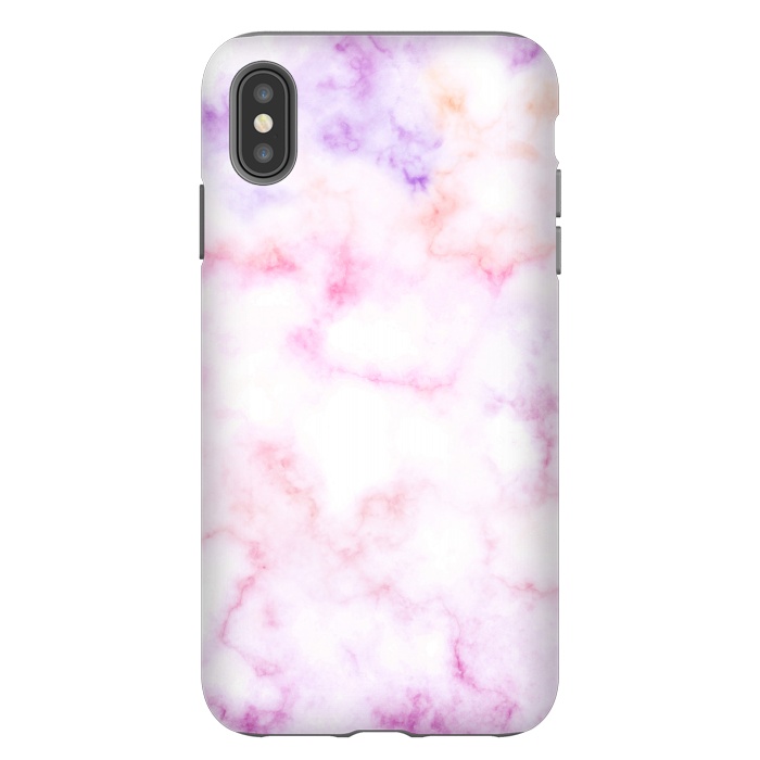 iPhone Xs Max StrongFit Pink purple pastel elegant marble by Oana 