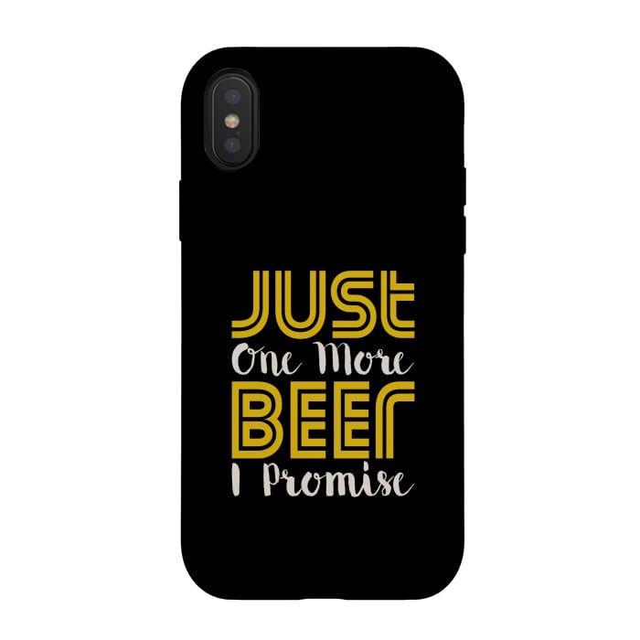 iPhone Xs / X StrongFit just one more beer by TMSarts