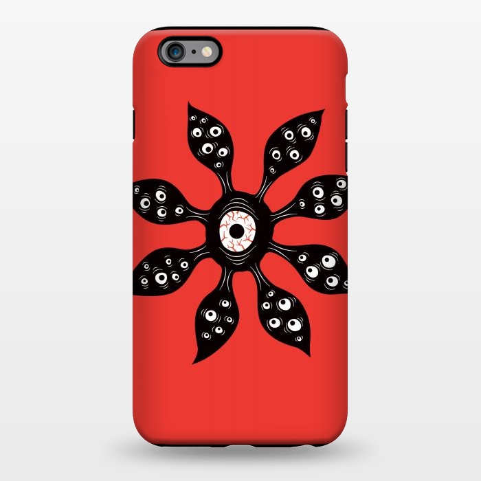 iPhone 6/6s plus StrongFit Creepy Witchy Eye Monster On Red by Boriana Giormova