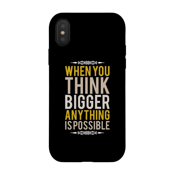 iPhone Xs / X StrongFit think bigger by TMSarts