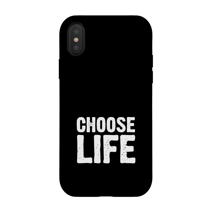 iPhone Xs / X StrongFit choose life by TMSarts