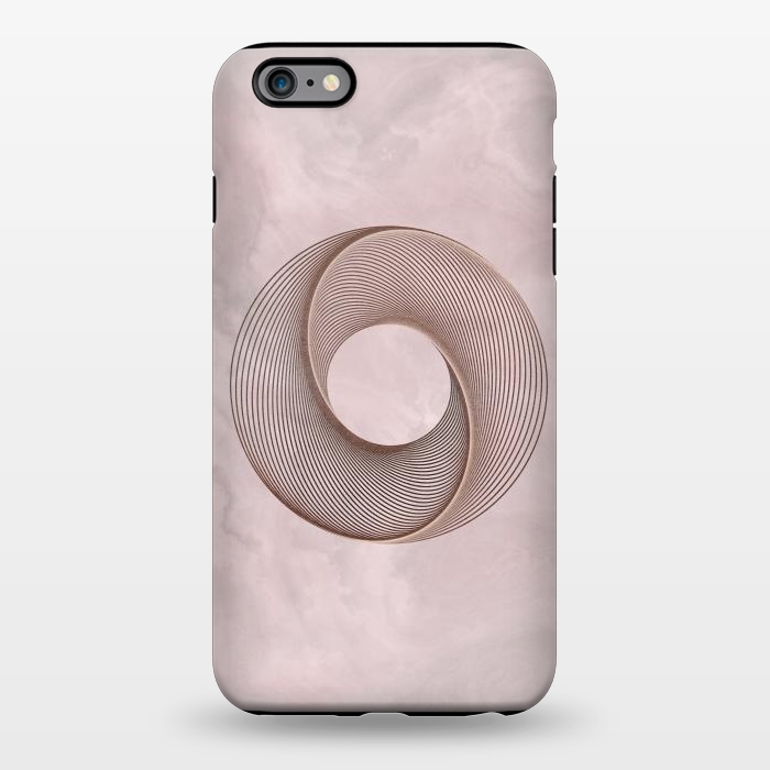 iPhone 6/6s plus StrongFit Rosegold Blush Line Art 2 by Andrea Haase