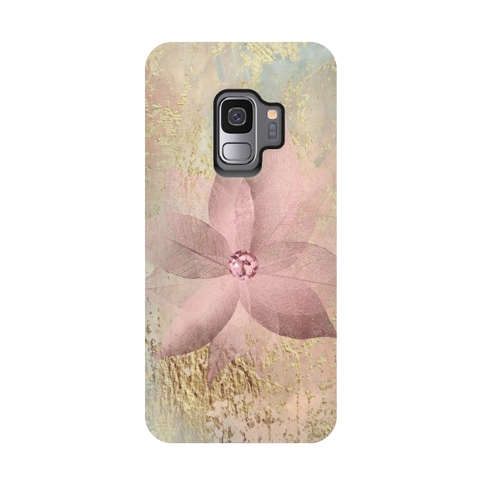 Galaxy S9 StrongFit Delicate Blush Flower 2 by Andrea Haase