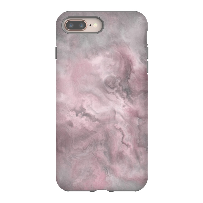 iPhone 7 plus StrongFit Blush Grey Marble by Andrea Haase