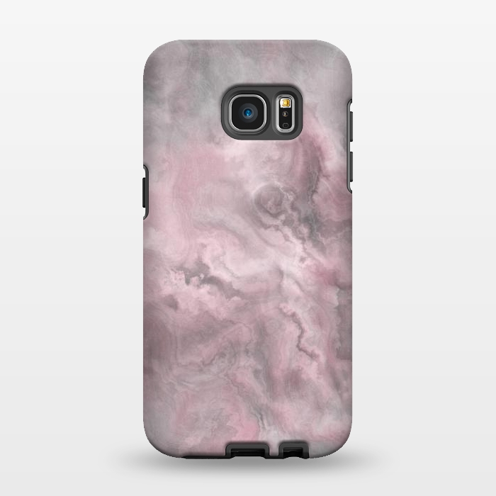 Galaxy S7 EDGE StrongFit Blush Grey Marble by Andrea Haase