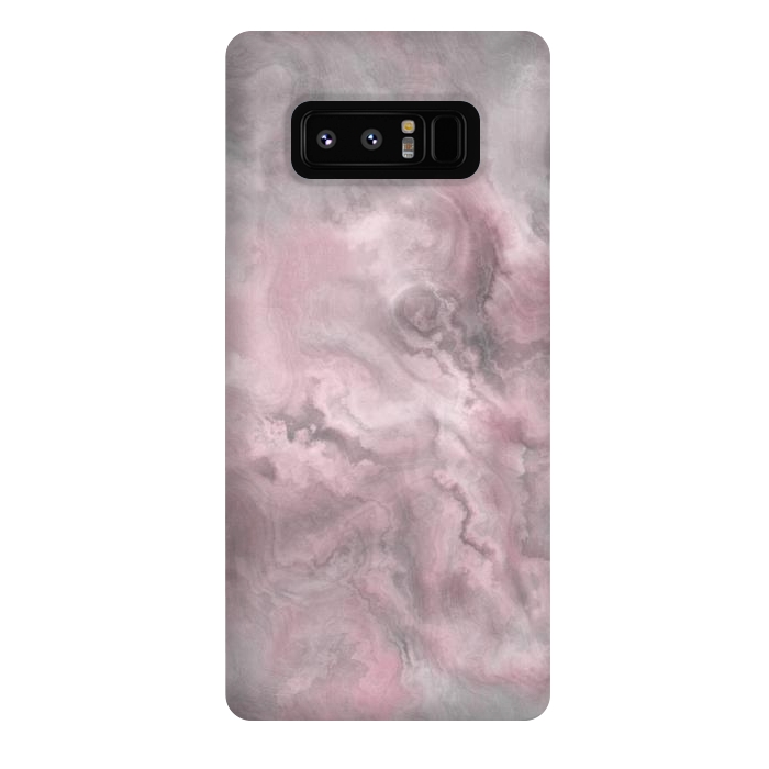 Galaxy Note 8 StrongFit Blush Grey Marble by Andrea Haase