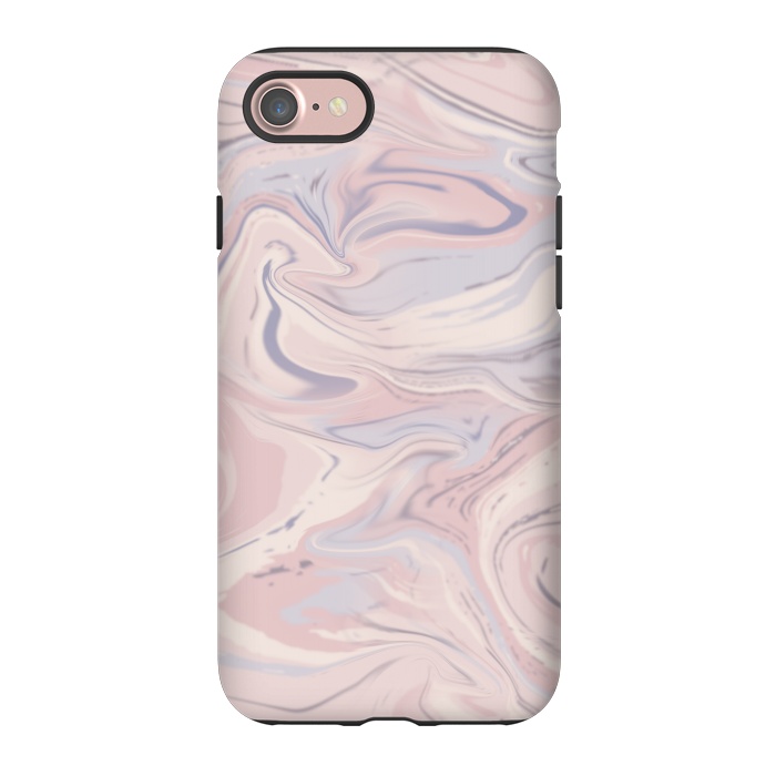 iPhone 7 StrongFit Blush And Purple Marble Elegance by Andrea Haase