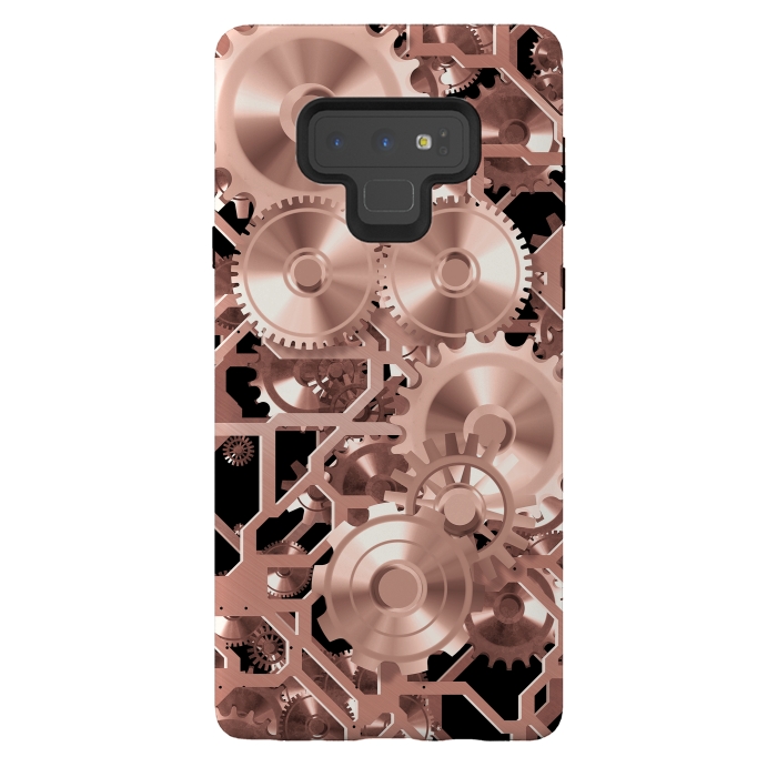Galaxy Note 9 StrongFit Elegant Rosegold Steampunk by Andrea Haase