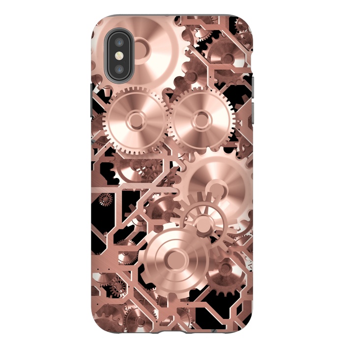 iPhone Xs Max StrongFit Elegant Rosegold Steampunk by Andrea Haase