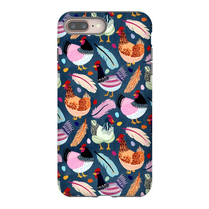iPhone 7 plus StrongFit Trendy Chickens  by Tigatiga
