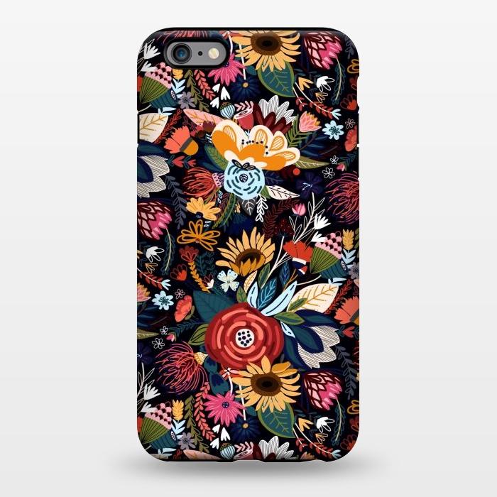 iPhone 6/6s plus StrongFit Popping Moody Floral  by Tigatiga