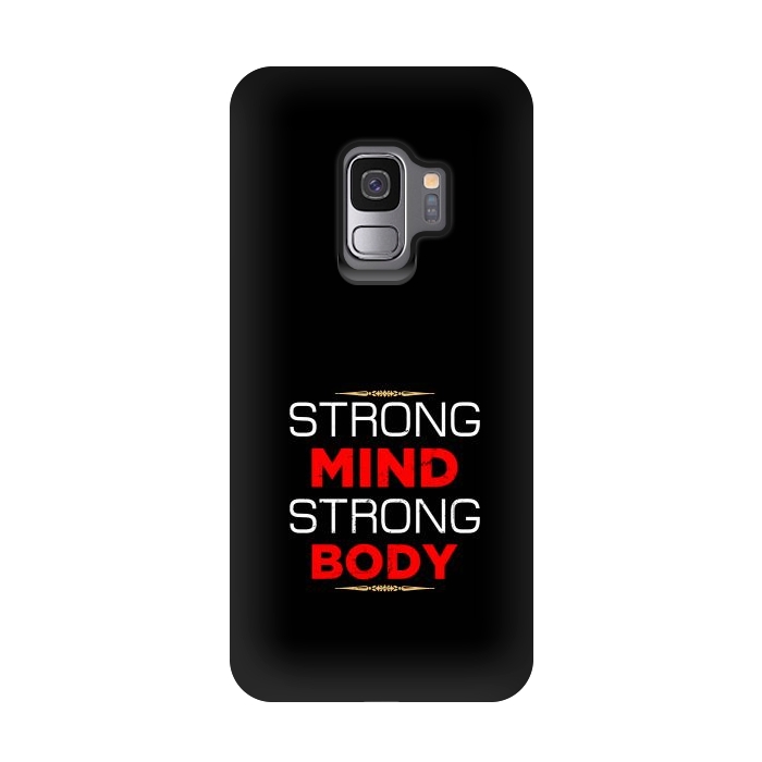 Galaxy S9 StrongFit strong mind strong body by TMSarts