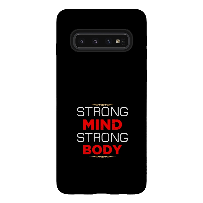 Galaxy S10 StrongFit strong mind strong body by TMSarts