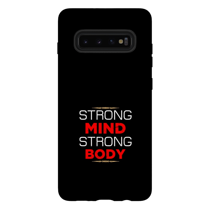 Galaxy S10 plus StrongFit strong mind strong body by TMSarts